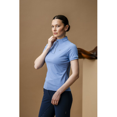 Polo Horseware AA Tech Quarter Gia Azul siciliano