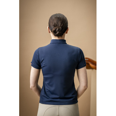 Polo Horseware AA Tech Quarter Gia Marinho Azul-marinho