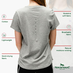 Camiseta Horseware Active Cinzento Camiseta Horseware Active Cinzento