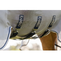 Camisa anti-moscas Horseware Rambo Protector Integrada Prata / marinho