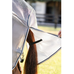 Camisa anti-moscas Horseware Rambo Protector Integrada Prata / marinho