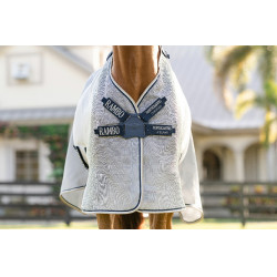 Camisa anti-moscas Horseware Rambo Protector Fieldsafe Prata / marinho Camisa anti-moscas Horseware Rambo Protector Fieldsafe Prata / marinho