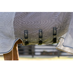 Camisa anti-moscas Horseware Rambo Protector Fieldsafe Prata / marinho Camisa anti-moscas Horseware Rambo Protector Fieldsafe Prata / marinho