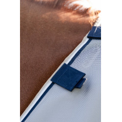 Camisa anti-moscas Horseware Rambo Protector Fieldsafe Prata / marinho Camisa anti-moscas Horseware Rambo Protector Fieldsafe Prata / marinho