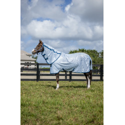 Camisa anti-moscas Horseware Amigo Bug Rug Plus Azul céu / marinho / azul elétrico