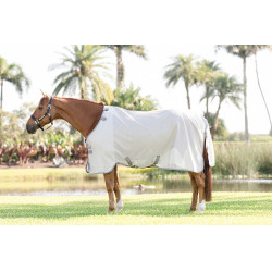Camisa anti-moscas Horseware Amigo Bug Rug Prata / cinza titânio / prata
