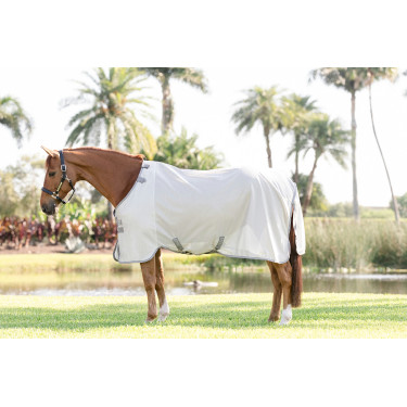 Camisa anti-moscas Horseware Amigo Bug Rug Prata / cinza titânio / prata