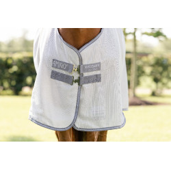 Camisa anti-moscas Horseware Amigo Bug Rug Prata / cinza titânio / prata