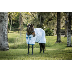 Camisa anti-moscas Horseware Amigo Bug Rug Azul céu / marinho / azul elétrico Camisa anti-moscas Horseware Amigo Bug Rug Azul céu / marinho / azul elétrico