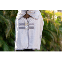 Camisa anti-moscas Horseware Amigo Bug Buster Prata / cinza titânio / prata