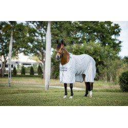 Camisa anti-moscas Horseware Amigo Bug Buster Prata / cinza titânio / prata Camisa anti-moscas Horseware Amigo Bug Buster Prata / cinza titânio / prata