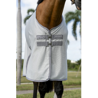 Camisa anti-moscas Horseware Amigo Bug Buster Prata / cinza titânio / prata Camisa anti-moscas Horseware Amigo Bug Buster Prata / cinza titânio / prata