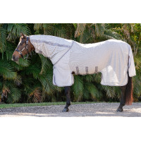 Cobre-pescoço anti-moscas Amigo Horseware Bug Buster Prata / cinza titânio / prata Cobre-pescoço anti-moscas Amigo Horseware Bug Buster Prata / cinza titânio / prata