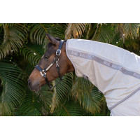 Cobre-pescoço anti-moscas Amigo Horseware Bug Buster Prata / cinza titânio / prata