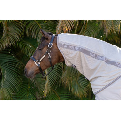 Cobre-pescoço anti-moscas Amigo Horseware Bug Buster Prata / cinza titânio / prata