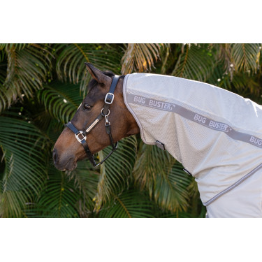 Cobre-pescoço anti-moscas Amigo Horseware Bug Buster Prata / cinza titânio / prata