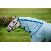 Cobre-pescoço anti-moscas Amigo Horseware Bug Buster Azul céu / marinho / azul elétrico