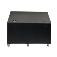 Caixa de alimentos em alumínio Grooming Deluxe by Kentucky com rodas Preto