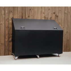 Caixa de alimentos em alumínio Grooming Deluxe by Kentucky com rodas Preto