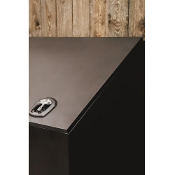 Caixa de alimentos em alumínio Grooming Deluxe by Kentucky com rodas Preto