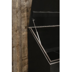 Caixa de alimentos em alumínio Grooming Deluxe by Kentucky com rodas Preto