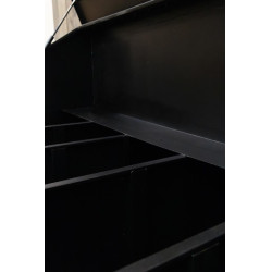 Caixa de alimentos em alumínio Grooming Deluxe by Kentucky com rodas Preto