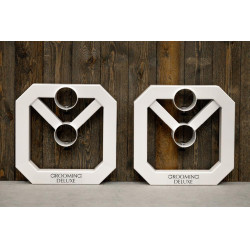 Cavaletti alumínio Square Grooming Deluxe da Kentucky por 2 Branco