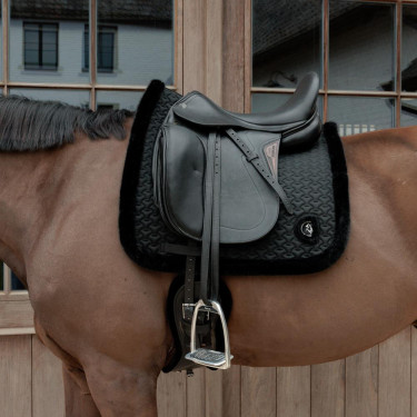 Sela Kentucky Plaited com pele de carneiro sintética Sela Kentucky Plaited com pele de carneiro sintética
