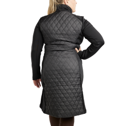 Casaco longo Montar MoQuinn híbrido acolchoado Curve feminino Preto