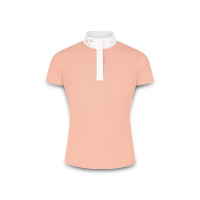 Pólo de competição Kentucky Tokyo de mangas curtas para menina Rosa velho