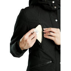 Casaco Montar extra longo Dicte feminino Preto