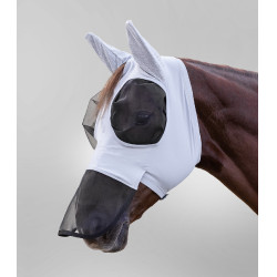 Máscara anti-moscas Waldhausen Puck proteção nasal Cinza prateado Cinzento