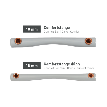 Mors Beris 3 anéis com barra de conforto fina Mors Beris 3 anéis com barra de conforto fina