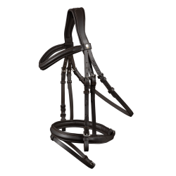 Bridão Waldhausen X-Line London focinheira combinada Castanho