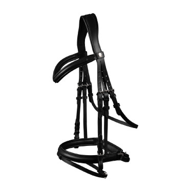 Bridon Waldhausen X-Line Estocolmo muserola combinada pull back Preto Bridon Waldhausen X-Line Estocolmo muserola combinada pull back Preto