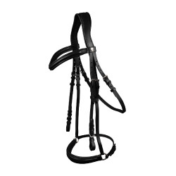 Bridão Waldhausen X-Line London muserola alemã Preto