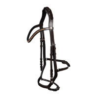 Bridão Waldhausen X-Line Relaxation focinheira anatômica Castanho