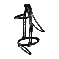 Bridão Waldhausen X-Line Work focinheira combinada Preto