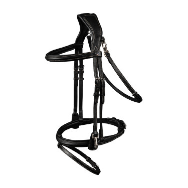 Bridão Waldhausen X-Line Work focinheira combinada Preto