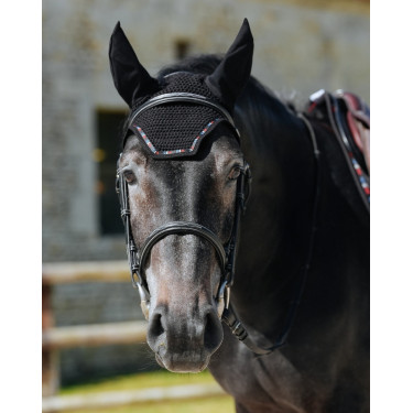 Touca GEM Mesh curta Preto / azul branco vermelho