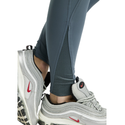 Calça de Montar MoZida Refined com Cristal Gun Metal e grip nos joelhos feminino Ardósia escura Cinzento
