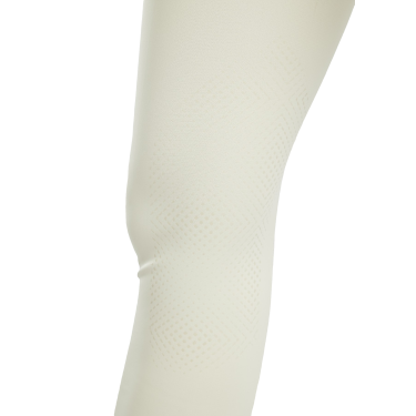 Calça de Montar MoZida Refined com Cristal Gun Metal e grip nos joelhos feminino Cinza claro Cinzento