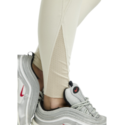 Calça de Montar MoZida Refined com Crystal Gun metal full grip feminina Cinza claro Cinzento