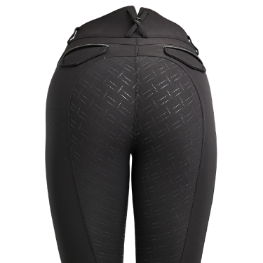 Calça Montar MoGloria full grip feminina faixa caviar Preto