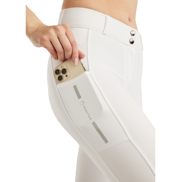 Calça Montar MoStar Summer faixa de logotipo alumínio e mesh full grip feminino Calça Montar MoStar Summer faixa de logotipo alumínio e mesh full grip feminino