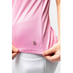 Polo de competição Horze Kaya infantil com strass Begônia rosa Polo de competição Horze Kaya infantil com strass Begônia rosa