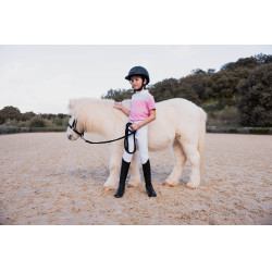 Polo de competição Horze Kaya infantil com strass Begônia rosa Polo de competição Horze Kaya infantil com strass Begônia rosa