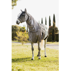Cobertura anti eczema Horze Mountain Essence UV Cinza claro Cinzento