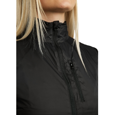 Colete sem mangas leve MoRegina Foil logo feminino Preto Colete sem mangas leve MoRegina Foil logo feminino Preto