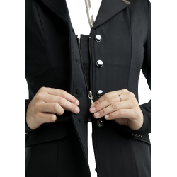 Casaco de competição Montar MoGloria faixa de caviar feminino Preto Casaco de competição Montar MoGloria faixa de caviar feminino Preto
